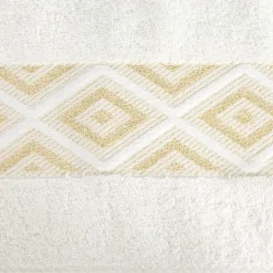 Ręcznik z błyszczącą nicią AZARI 50x90 krem