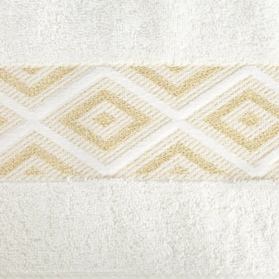 Ręcznik z błyszczącą nicią AZARI 50x90 krem