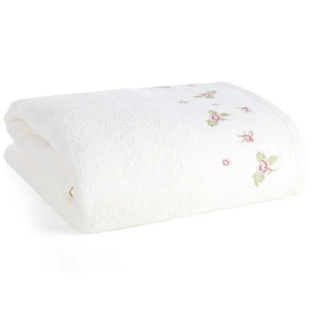 Ręcznik DALIA kwiatowy haft 70x140 cm krem * EUROFIRANY B.B. Choczyńscy Sp.J. Clearance