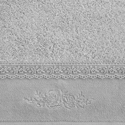 Ręcznik SISI z koronką 30x50 cm srebrny * EUROFIRANY B.B. Choczyńscy Sp.J. Outlet