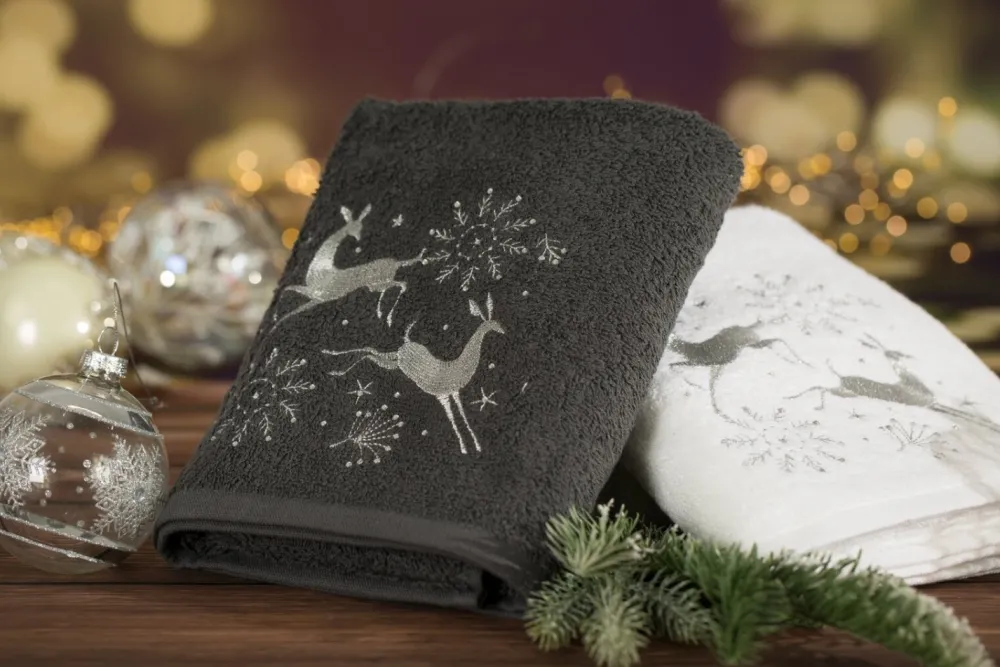 Ręcznik świąteczny SANTA/14 50x90 biały * EUROFIRANY B.B. Choczyńscy Sp.J. Outlet