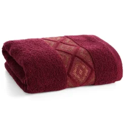 Ręcznik z błyszczącą nicią AZARI 50x90 bordo * EUROFIRANY B.B. Choczyńscy Sp.J. Outlet