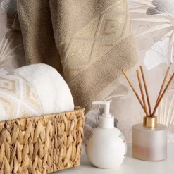 Ręcznik z błyszczącą nicią AZARI 70x140 beż * EUROFIRANY B.B. Choczyńscy Sp.J. Discount