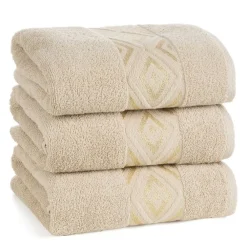 Ręcznik z błyszczącą nicią AZARI 70x140 beż * EUROFIRANY B.B. Choczyńscy Sp.J. Discount