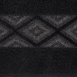 Ręcznik z błyszczącą nicią AZARI 50x90 czarny * EUROFIRANY B.B. Choczyńscy Sp.J. New