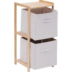 Regał łazienkowy 2 poziomowy beżowy Tidy