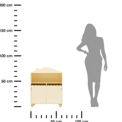 Regał dla dzieci Bouli 75,5 cm beż
