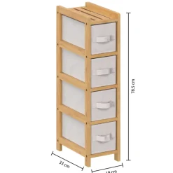 Regał łazienkowy z 4 koszami Tidy Box * 5five Simply Smart Hot