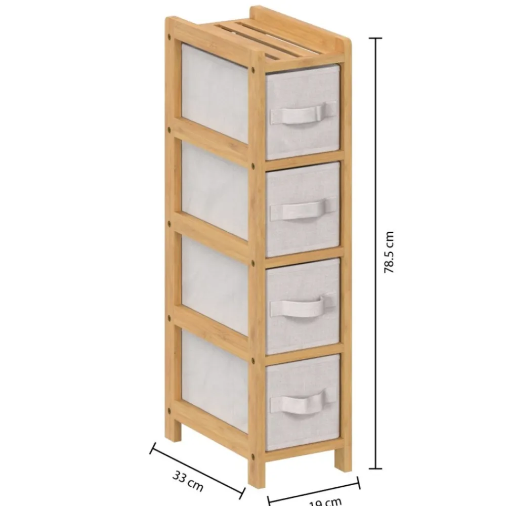 Regał łazienkowy z 4 koszami Tidy Box * 5five Simply Smart Hot