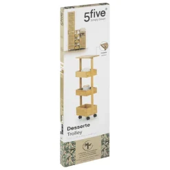 Regał bambusowy Harmony na kółkach * 5five Simply Smart Discount