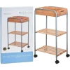 Regał bambusowy na kółkach * Bathroom Solutions Clearance