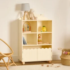 Regał dla dzieci Bouli 94,5 cm beż * Atmosphera Outlet
