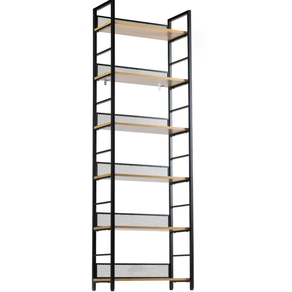 Regał na książki biurowy Arti 6 półek LOFT * HowHomely Outlet