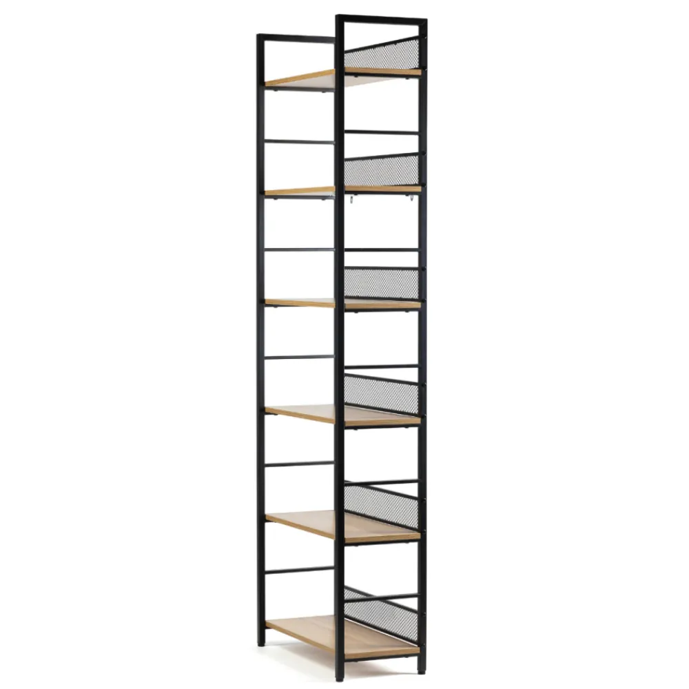 Regał na książki biurowy Arti 6 półek LOFT * HowHomely Outlet