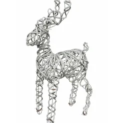 Renifer świąteczny ośnieżony 20 Led 58cm * H&S Decoration