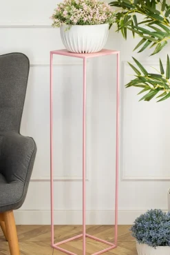Różowy kwietnik stojący 100 cm * HowHomely Sale