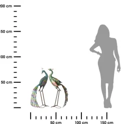 Rzeźba ogrodowa Pawie komplet