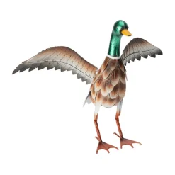 Rzeźba ogrodowa Kaczka metalowa 40 cm * Progarden Clearance