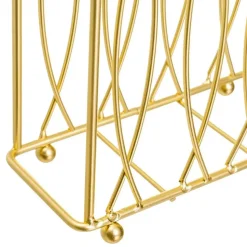 Serwetnik metalowy złoty 15x6,50x h13 cm