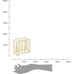 Serwetnik metalowy złoty 15x6,50x h13 cm