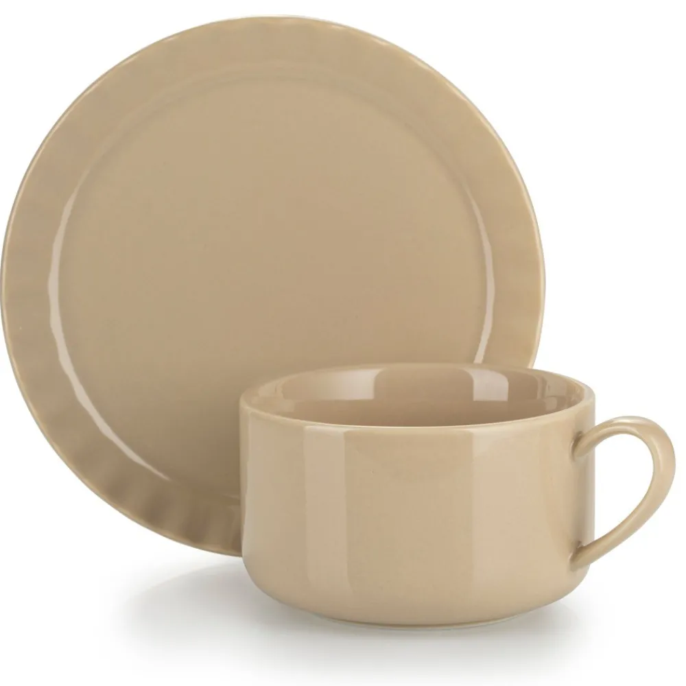 Serwis kawowy Sofia Beige 7 elementów * HowHomely Clearance