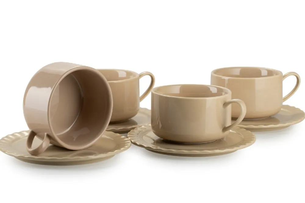 Serwis kawowy Sofia Beige 7 elementów * HowHomely Clearance