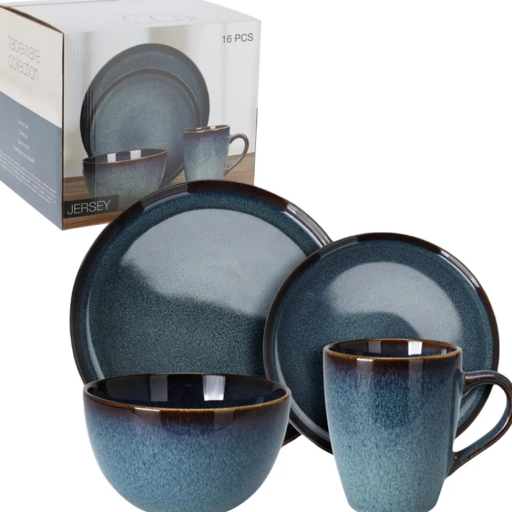 Serwis obiadowy dla 4 osób 16 elem. granat * Siaki Collection Best