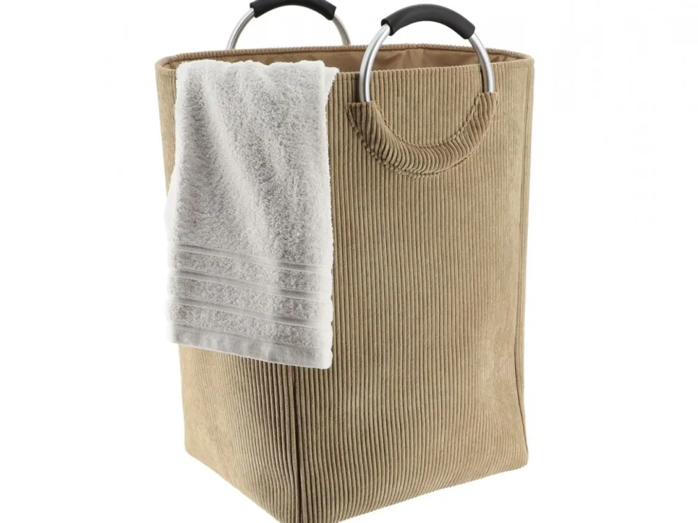 Składany kosz na pranie 55 L taupe * TENDANCE Sale