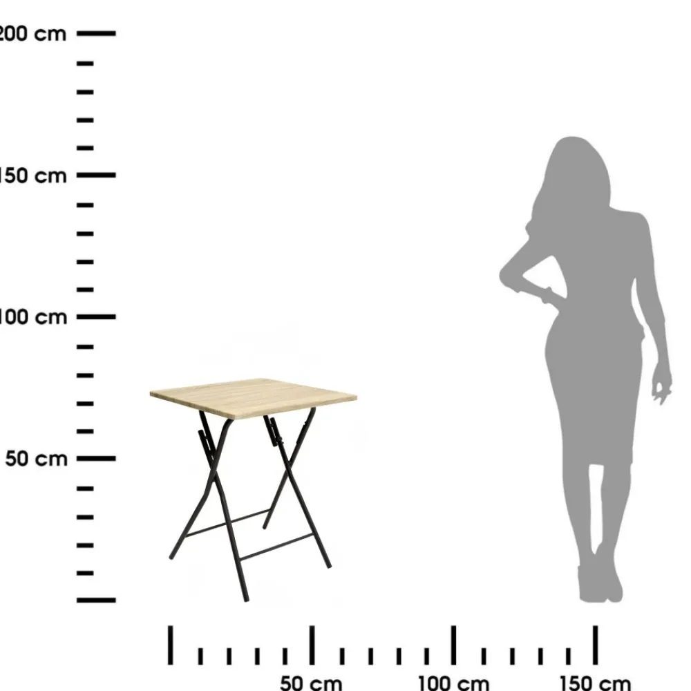 Składany stolik 60x60 cm Natural * 5five Simply Smart Outlet