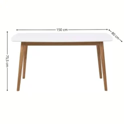 Skandynawski stół do jadalni Nagano 150 cm