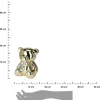 Skarbonka ceramiczna Miś złota * H&S Decoration Discount