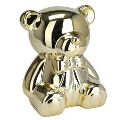 Skarbonka ceramiczna Miś złota * H&S Decoration Discount