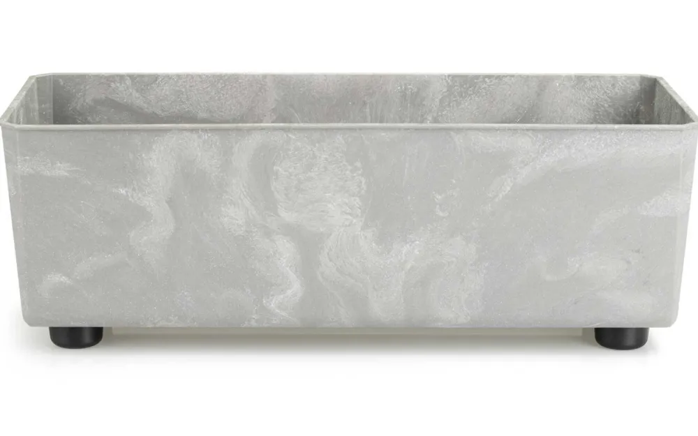 Skrzynka na kwiaty Salvia szary beton 37,5x17 cm * HowHomely Outlet