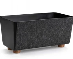 Skrzynka na kwiaty Salvia texelle czarna 28,5x17cm * HowHomely Discount