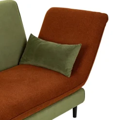 Sofa Matali 3-osobowa zielono-brązowa