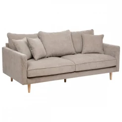Sofa 3-osobowa Candice velvet beżowa