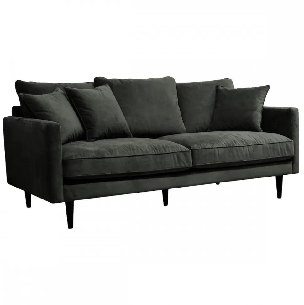 Sofa 3-osobowa Candice velvet khaki