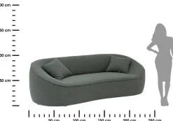Sofa Ostuni 3-osobowa cedrowa zieleń