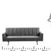 Sofa rozkładana Armando popielata
