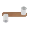 Spot TOP WOOD Brązowy Biały 2xGU10