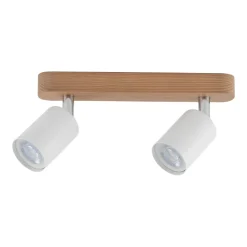 Spot TOP WOOD Brązowy Biały 2xGU10