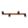 Spot TOP WOOD Brązowy Czarny 4xGU10
