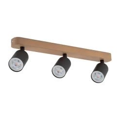 Spot TOP WOOD Brązowy Czarny 3xGU10 * TK Lighting Best