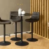 Stół barowy ceramiczny blat 80 cm Malta czarny