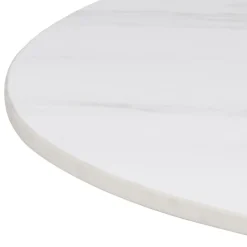 Stół barowy ceramiczny blat 80 cm Malta biały
