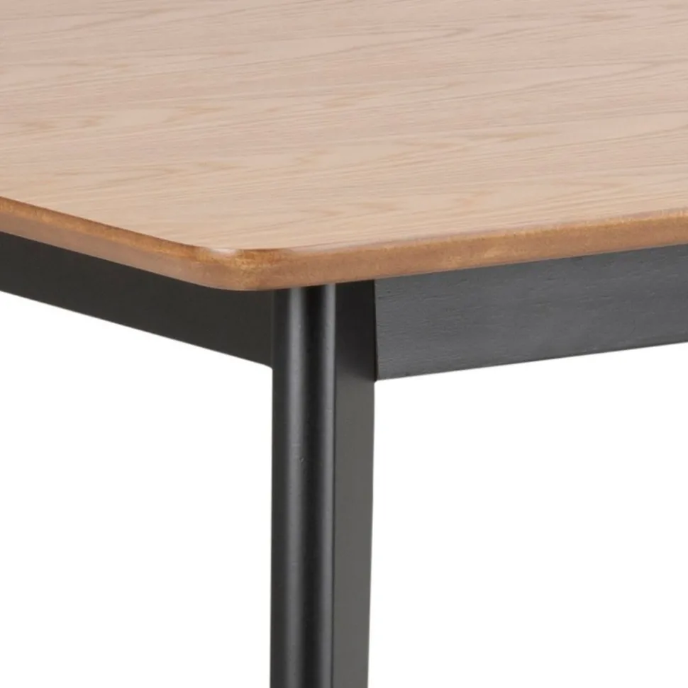 Stół do jadalni Roxby 120 cm beżowo-czarny