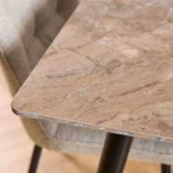 Stół do jadalni Wicklow ceramiczny blat brąz