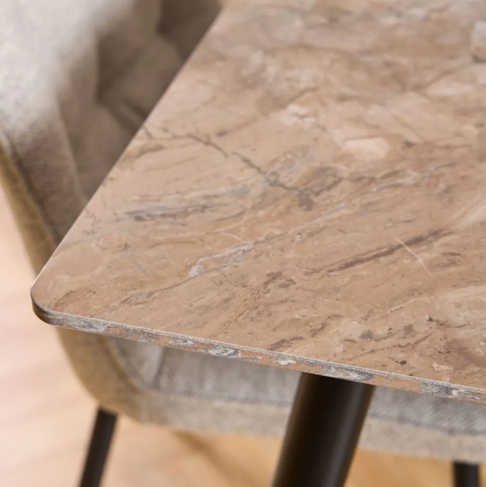 Stół do jadalni Wicklow ceramiczny blat brąz