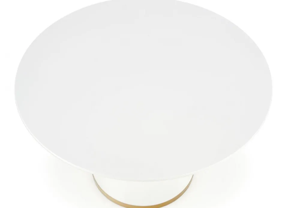 Stół okrągły Vegas White and Gold 120 cm