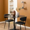 Stół z ceramicznycm blatem 90 cm Malta czarny